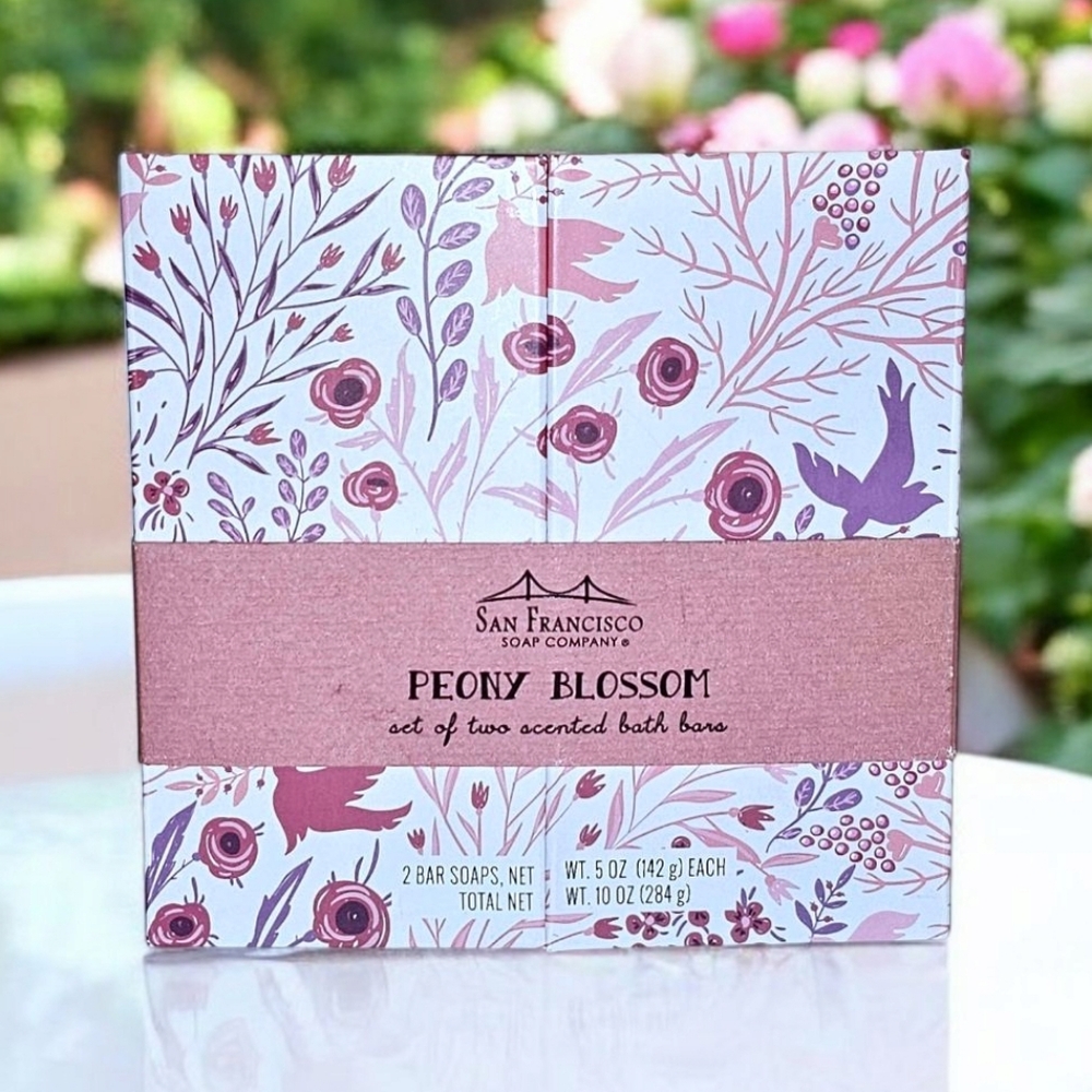 San Francisco Soap Company Peony Blossom Bar Soap - 2 Bar Soaps